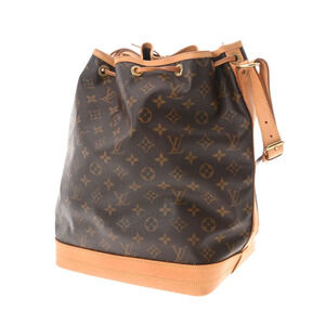 Louis Vuitton Canvas Brown Bag Shoulder Noe Monogram